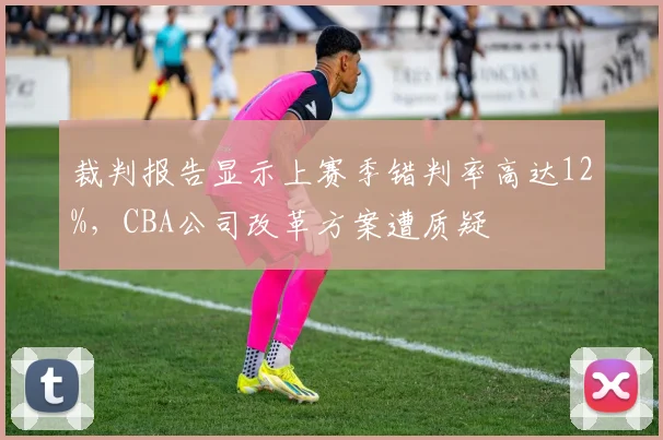 裁判报告显示上赛季错判率高达12%，CBA公司改革方案遭质疑
